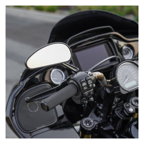 Downdraft Forged Mirrors, Black Mirrors Arlen Ness