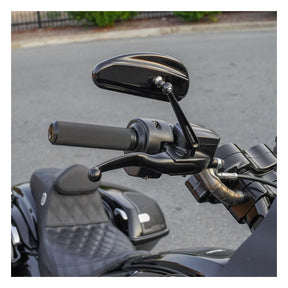 Downdraft Forged Mirrors, Black Mirrors Arlen Ness