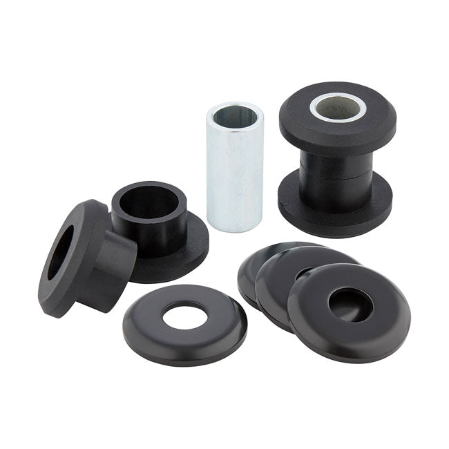 Arlen Ness Handlebar Dampening Kits, Black - 18+ Softail Handlebar Dampers Arlen Ness