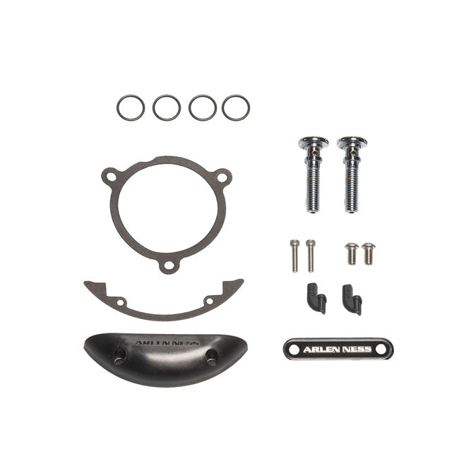 Arlen Ness Replacement Hardware Kits: Inverted / Method® / Clear Tear™ / Sidekick, Chrome - Milwaukee 8 Aircleaner Hardware Arlen Ness