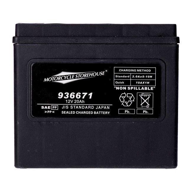 Mcs, Standard Series Agm Sealed Battery. 12v, 20ah. 320cca Batteries Mcs
