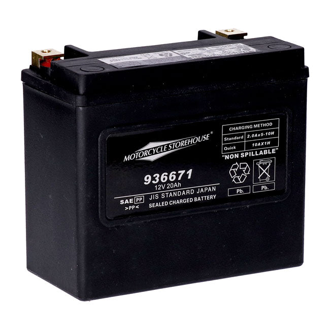 Mcs, Standard Series Agm Sealed Battery. 12v, 20ah. 320cca Batteries Mcs