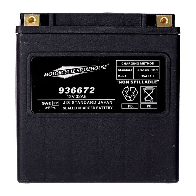 Mcs, Standard Series Agm Sealed Battery. 12v, 32ah. 450cca Batteries Mcs