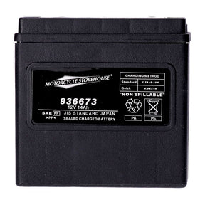 Mcs, Standard Series Agm Sealed Battery. 12 V, 14 Ah. 240 Cca Batteries Mcs