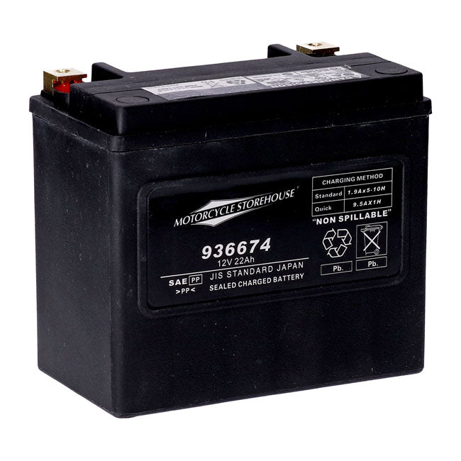 Mcs, Standard Series Agm Sealed Battery. 12v, 22ah. 325cca Batteries Mcs
