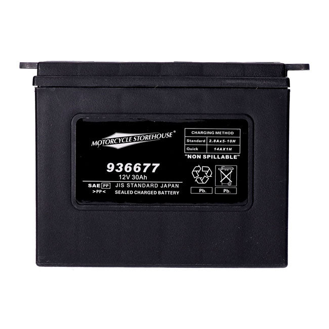 Mcs, Standard Series Agm Sealed Battery. 12v, 30ah. 370cca Batteries Mcs