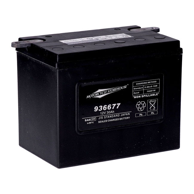 Mcs, Standard Series Agm Sealed Battery. 12v, 30ah. 370cca Batteries Mcs