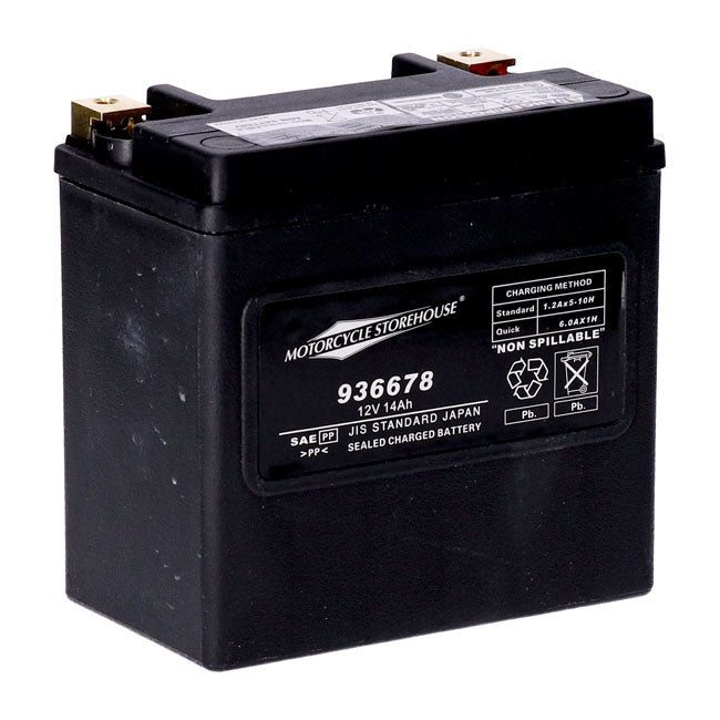 Mcs, Standard Series Agm Sealed Battery. 12v, 14ah. 240cca Batteries Mcs
