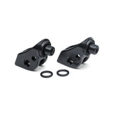 Kuryakyn, Splined peg adapters front. Satin black Footpegs Mounts Kuryakyn
