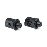 Kuryakyn, Splined peg adapters rear. Satin black Footpegs Mounts Kuryakyn