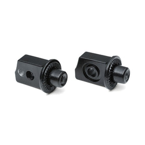 Kuryakyn, Splined peg adapters rear. Satin black Footpegs Mounts Kuryakyn