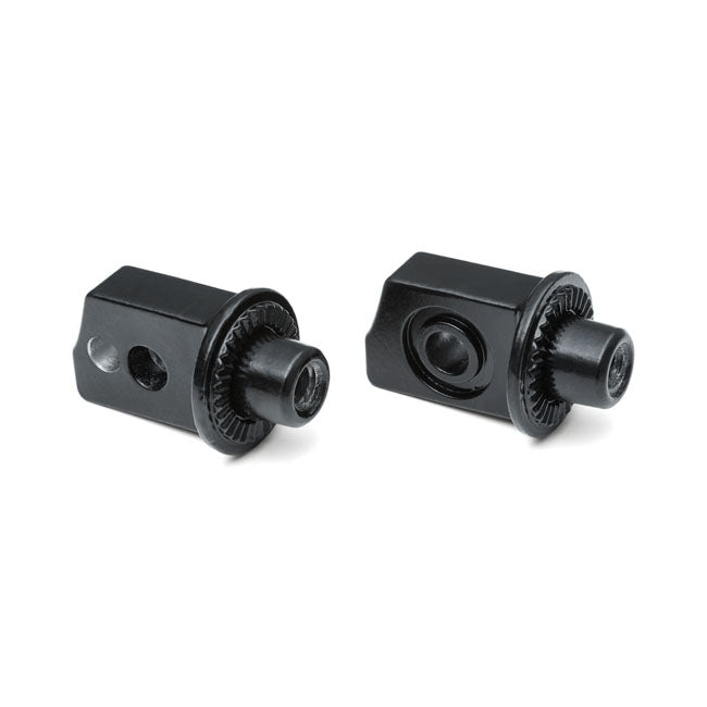 Kuryakyn, Splined peg adapters rear. Satin black Footpegs Mounts Kuryakyn