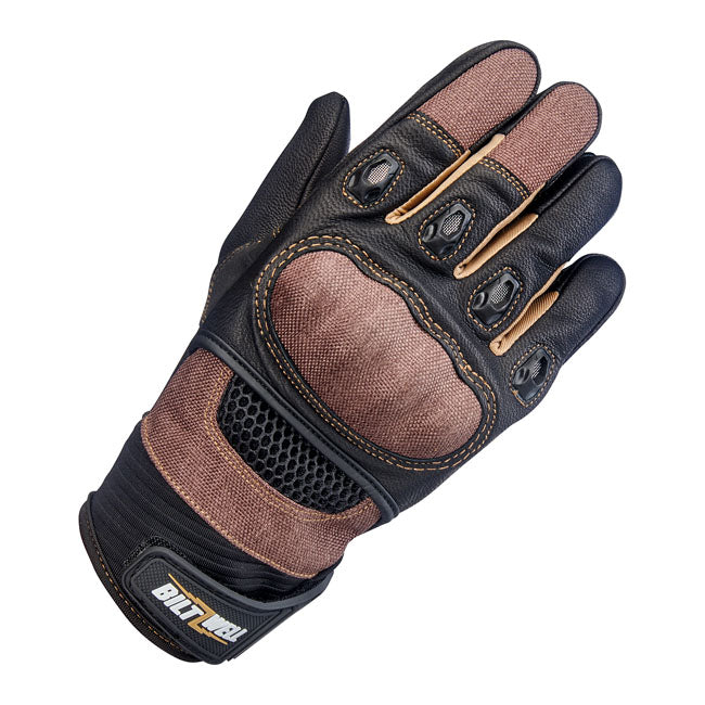 Biltwell Bridgeport gloves chocolate/black Gloves Biltwell