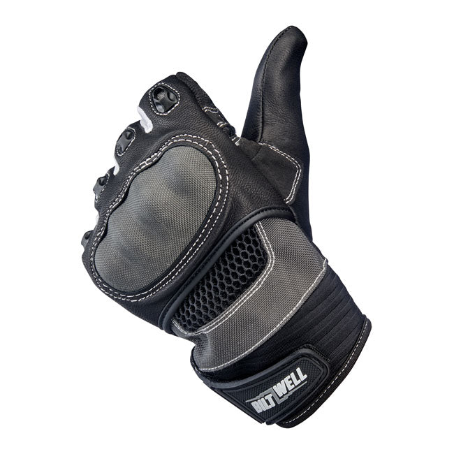 Biltwell Bridgeport gloves gray/black GLOVES Biltwell
