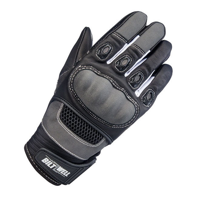 Biltwell Bridgeport gloves gray/black Gloves Biltwell