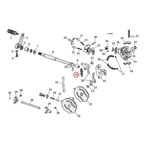 Spring, Worm Lever Clutch/Shifter Pawl Transmission Transmission Misc Mcs