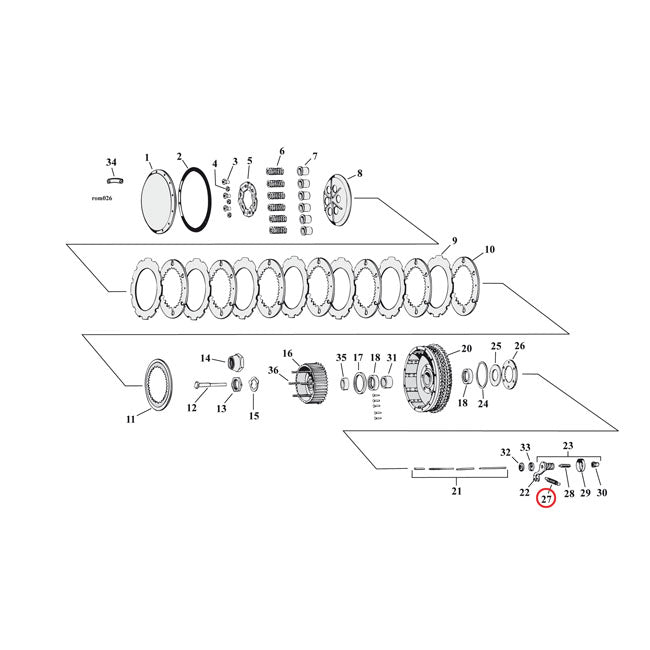 Spring, Worm Lever Clutch/Shifter Pawl Transmission Transmission Misc Mcs
