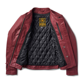 Roland Sands Argonne 74 female jacket merlot Jackets Female Roland Sands Design