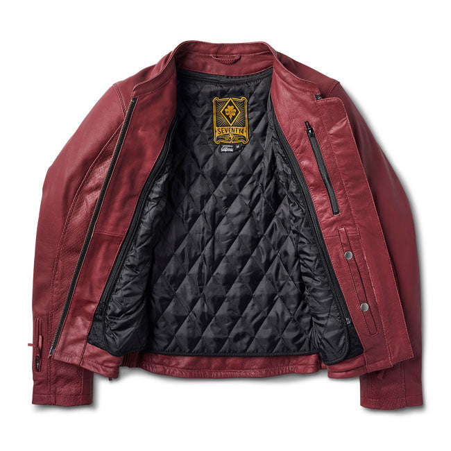 Roland Sands Argonne 74 female jacket merlot Jackets Female Roland Sands Design
