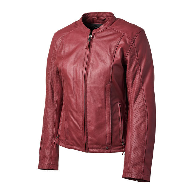 Roland Sands Argonne 74 female jacket merlot Jackets Female Roland Sands Design