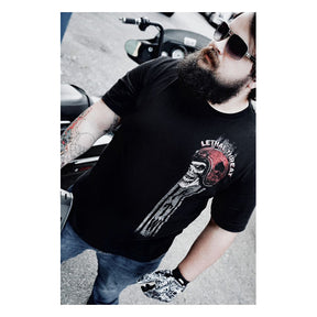 Lethal Threat Forever Two Wheels T Shirt Black T-Shirt Lethal Threat