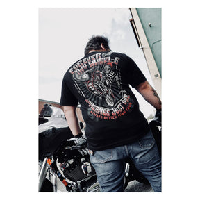 Lethal Threat Forever Two Wheels T Shirt Black T-Shirt Lethal Threat