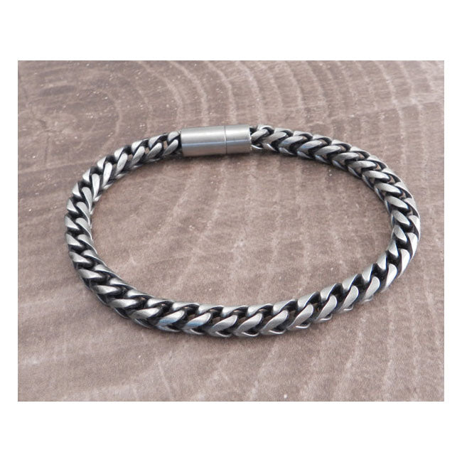 Amigaz Franco Magnetic Steel Chain Bracelet Biker Jewelry Amigaz