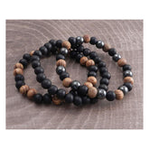 Amigaz Earth Wood Bead Bracelet Amigaz Default Title
