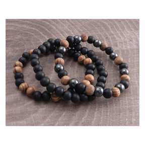 Amigaz Earth Wood Bead Bracelet Amigaz