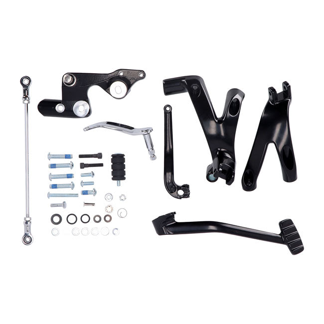 M8 Softail Forward Control Kit. Black Forward Controls Mcs