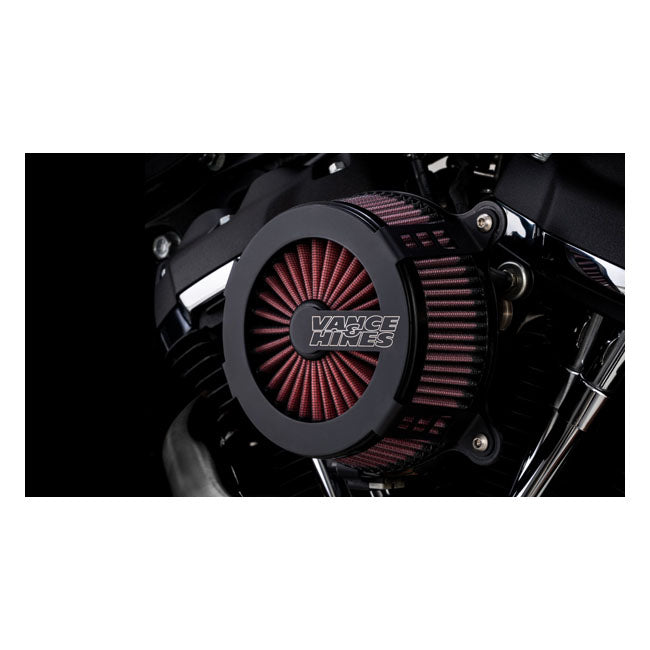 Vance & Hines V02 Cage Fighter Air Cleaner, Black - 17-23 Touring & 17-2023 Trike & 18-23 Softail Air Cleaner Vance & Hines