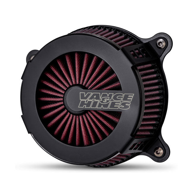 Vance & Hines V02 Cage Fighter Air Cleaner, Black - 17-23 Touring & 17-2023 Trike & 18-23 Softail Air Cleaner Vance & Hines