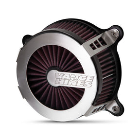 Vance & Hines V02 Cage Fighter Air Cleaner, Brushed - 17-23 Touring & 17-2023 Trike & 18-23 Softail Air Cleaner Vance & Hines