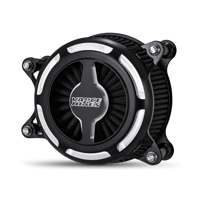 Vance & Hines VO2 Blade Air Cleaner, Black Contrast - 17-23 Touring & 17-23 Trike & 18-23 Softail Air Cleaner Vance & Hines