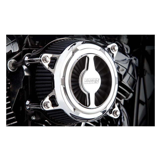 Vance & Hines VO2 Blade Air Cleaner, Chrome - 17-23 Touring & 17-23 Trike & 18-23 Softail Air Cleaner Vance & Hines