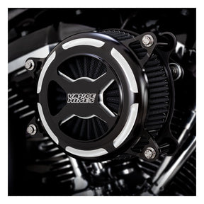 Vance & Hines V02 X Air Cleaner, Black Contrast - 17-23 Touring & 17-23 Trike & 18-23 Softail Air Cleaner Vance & Hines