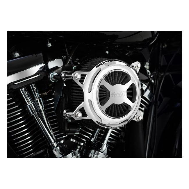 Vance & Hines V02 X Air Cleaner, Chrome - 17-23 Touring & 17-23 Trike & 18-23 Softail Air Cleaner Vance & Hines
