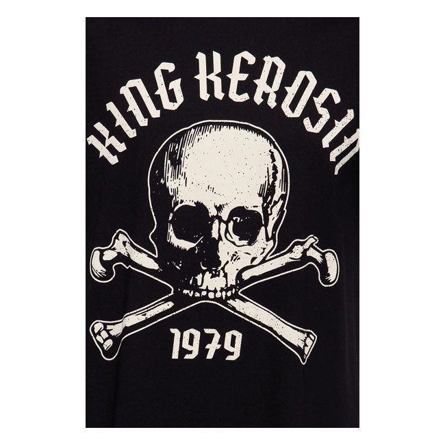 King Kerosin Skull Palma T Shirt Black T-Shirt King Kerosin