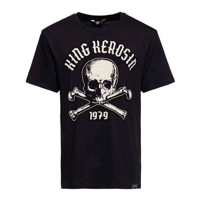 King Kerosin Skull Palma T Shirt Black T-Shirt King Kerosin