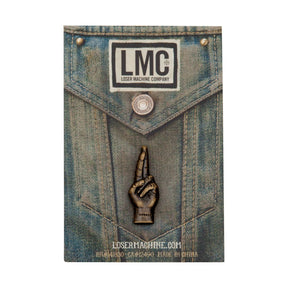 Loser Machine Lmc Good Luck Pin Anitque Brass Loser Machine Company