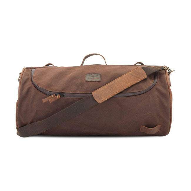 Long Ride, Roll Bag Waxed Cotton Wide. Brown Wax Tool & Fork Bags Longride