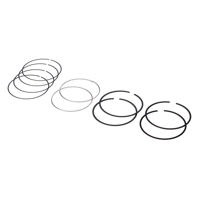 Hastings, 107" M8 chrome piston ring set. STD Piston Rings Hastings