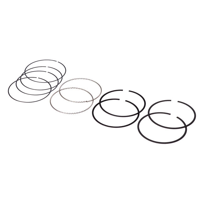 Hastings, 114" M8 chrome piston ring set. STD Piston Rings Hastings