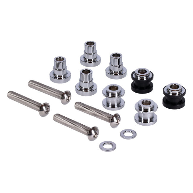 MCS Docking Hardware Kit, Chrome - 18+ Softail Saddlebag Bracket Mcs