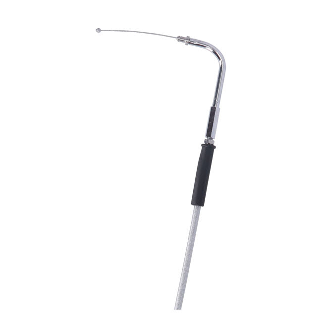 Mcs, Idle Cable 30" (76cm). Chrome Cables Throttle Push Mcs