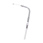 Mcs, Throttle Cable 30" (76cm). Chrome Cables Throttle Pull Mcs