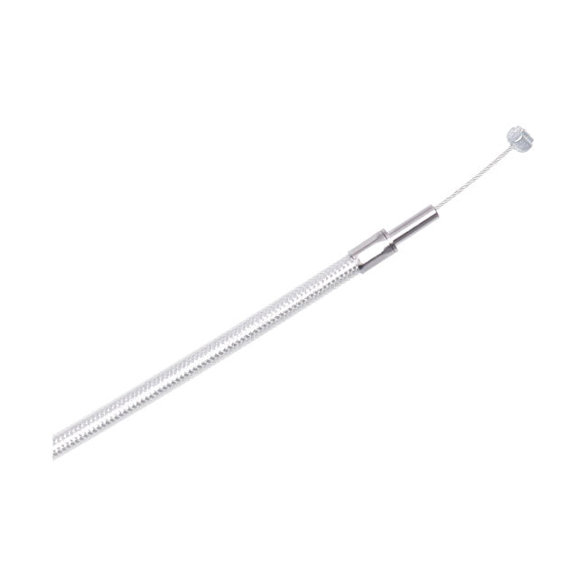 Mcs, Throttle Cable 30" (76cm). Chrome Cables Throttle Pull Mcs