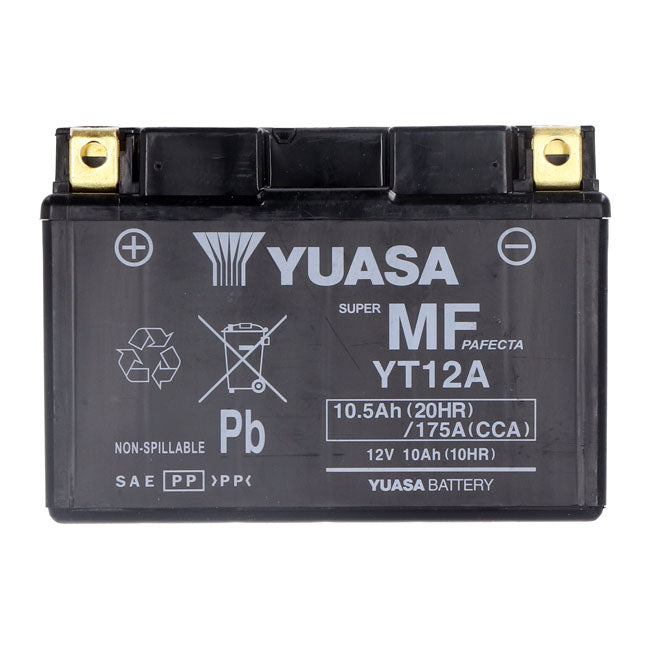 Yuasa, High performance AGM battery, YT12A-WC Batteries Yuasa