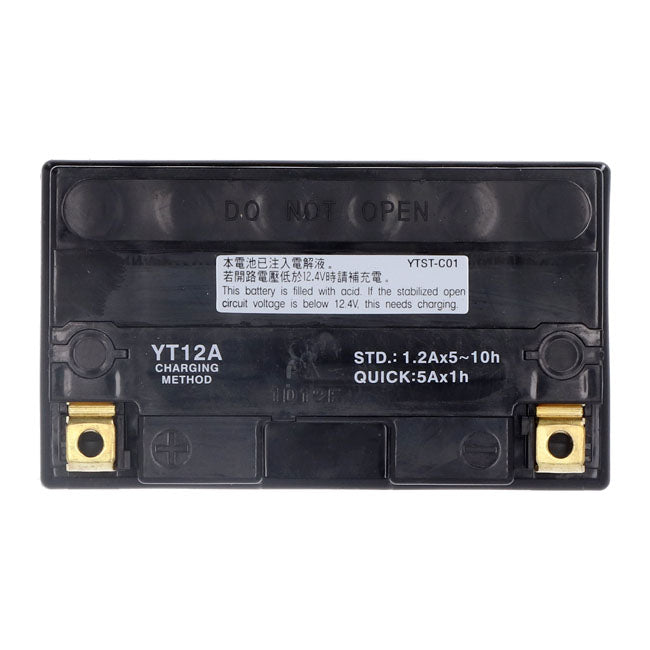 Yuasa, High performance AGM battery, YT12A-WC Batteries Yuasa