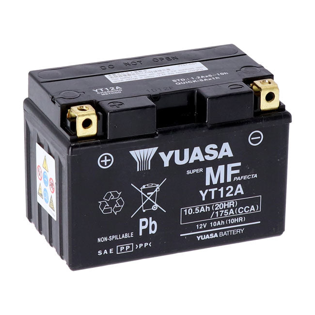 Yuasa, High performance AGM battery, YT12A-WC Batteries Yuasa